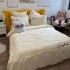 Lenjerie pat dublu, Finet Soft Touch cu Broderie, 6 piese, Crem [4]