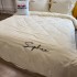 Lenjerie pat dublu, Finet Soft Touch cu Broderie, 6 piese, Crem [6]