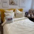 Lenjerie pat dublu, Finet Soft Touch cu Broderie, 6 piese, Crem [9]
