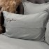 Lenjerie pat dublu, Finet Soft Touch cu Broderie, 6 piese, Gri [6]