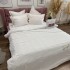 Lenjerie pat dublu, Finet Soft Touch cu Broderie, 6 piese, Alb [11]