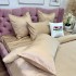 Lenjerie de pat dublu Luxury, tip Matase, 6 piese, bej [5]