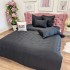 Lenjerie de pat dublu Luxury, tip Matase, 6 piese, negru [3]