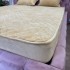 Husă Matlasată Tip Topper din Catifea 160x200cm, cu 2 Fețe de Pernă 50x70cm -  Somn Odihnitor și Susținere pentru Spate, Bej [6]