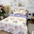 Lenjerie pat dublu, Finet, 6 piese, Crem, Lila, floricele [4]