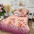 Lenjerie pat dublu, Finet, 6 piese, Roz, flori [8]