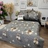 Lenjerie pat dublu, Finet, 6 piese, Gri, floricele [4]