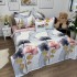 Lenjerie pat dublu, Finet, 6 piese, Roz, flori [10]