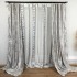Set 2 Draperii Jacquard, Royal, 150cm latime x 270cm înălțime, Gri mediu + Perdea 400cm latime x 270cm inaltime, din Matase Imprimata, Pene Gri [2]