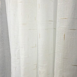 Perdea Alba, Line, tip In cu Broderie Bej, 400cm latime x 270cm inaltime cu rejansa pt sina Perdea Alba, Line, tip In cu Broderie Bej, 400cm latime x 270cm inaltime cu rejansa pt sina