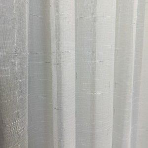 Perdea Alba, Line, tip In cu Broderie Gri, 400cm latime x 270cm inaltime cu rejansa pt sina Perdea Alba, Line, tip In cu Broderie Gri, 400cm latime x 270cm inaltime cu rejansa pt sina