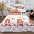 Lenjerie pat dublu,  FINET, 6 piese, Jojo Home, Roz, ursuleti, capsuni [2]