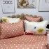 Lenjerie pat dublu,  FINET, 6 piese, Jojo Home, Roz, ursuleti, capsuni [6]