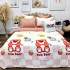 Lenjerie pat dublu,  FINET, 6 piese, Jojo Home, Roz, ursuleti, capsuni [8]