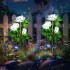 Set 2 Lămpi Solare Decorative Tip Trandafiri Albi – Iluminare LED, Design Elegant și Funcționare Automată [3]