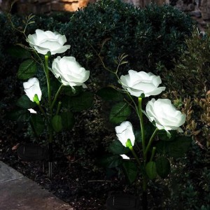 Set 2 Lămpi Solare Decorative Tip Trandafiri Albi – Iluminare LED, Design Elegant și Funcționare Automată Set 2 Lămpi Solare Decorative Tip Trandafiri Albi – Iluminare LED, Design Elegant și Funcționare Automată