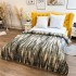 Patura pufoasa cocolino 200x230cm, 240g/mp, Olive, Negru, Animal Print [3]