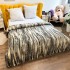 Patura pufoasa cocolino 200x230cm, 240g/mp, Olive, Negru, Animal Print [2]