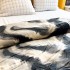 Patura pufoasa cocolino 200x230cm, 240g/mp, Gri, Negru, Zebra Print [4]