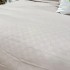 Lenjerie pat dublu cu Elastic, Damasc cu Patratele, 6 piese, Bej [8]