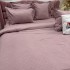 Lenjerie pat dublu cu Elastic, Damasc cu Patratele, 6 piese, Roz pudra [9]