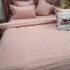 Lenjerie pat dublu cu Elastic, Damasc cu Patratele, 6 piese, Roz [9]