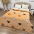 Patura Pufoasa CoCoLiNo (Fleece), 200x230cm, 240gr/mp, Bej, Inimioare - Răsfățul Perfect pentru Serile Racoroase [3]