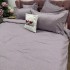Lenjerie pat dublu cu Elastic, Damasc cu Patratele, 6 piese, Lila [5]