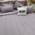 Lenjerie pat dublu cu Elastic, Damasc cu Patratele, 6 piese, Lila [7]