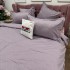 Lenjerie pat dublu cu Elastic, Damasc cu Patratele, 6 piese, Lila [8]