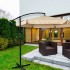 Umbrela de gradina premium cu brat lateral 290 cm, pliabila, bej [7]