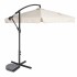 Umbrela de gradina premium cu brat lateral 290 cm, pliabila, bej [12]