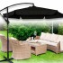Umbrela de gradina premium cu brat lateral 290 cm, pliabila, neagra [7]