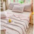 Pilota de Vara Racoritoare Ice Touch, 200x230cm + 2 fete de perna 50x70cm - Ultra Usoara, Efect Instant de Racorire si Confort Maxim, Roz, Capsuni [2]