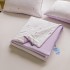 Pilota de Vara Racoritoare Ice Touch, 200x230cm + 2 fete de perna 50x70cm - Ultra Usoara, Efect Instant de Racorire si Confort Maxim, Lila, Stelute, Inimioare [4]