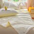 Pilota de Vara Racoritoare Ice Touch, 200x230cm + 2 fete de perna 50x70cm - Ultra Usoara, Efect Instant de Racorire si Confort Maxim, Galbui, Floricele [2]