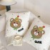 PiloPerna 2 în 1 – Pilotă Transformabilă în Pernă pentru Copii, 100x145cm, 100% Bumbac, Cute Bear [5]