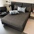 Lenjerie pat dublu, FINET DeLuxe, 6 piese, cu ELASTIC, Jojo Home, Cutie Eleganta, Gri, model clasic [6]