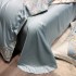 Lenjerie de Pat Premium Satin Deluxe cu Broderie Eleganta, Bumbac 100%, 4 Piese - Finete, Luciu Discret si Confort Superior, Blue Royal [6]