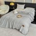 Patura Premium pt pat Dublu, Tip Casmir, 200x230cm - Gri inchis [2]