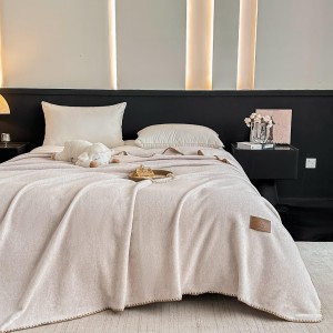 Patura Premium pt pat Dublu, Tip Casmir, 200x230cm - Bej