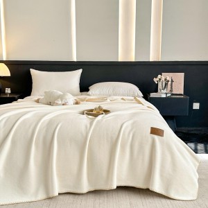 Patura Premium pt pat Dublu, Tip Casmir, 200x230cm - Crem