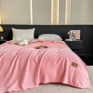Patura Premium pt pat Dublu, Tip Casmir, 200x230cm - Roz