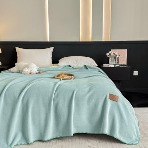Patura Premium pt pat Dublu, Tip Casmir, 200x230cm - Aqua