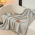 Patura Premium Tip Casmir cu Capsa 100x140 cm - Gri Inchis [2]