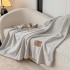 Patura Premium Tip Casmir cu Capsa 100x140 cm - Gri deschis [2]