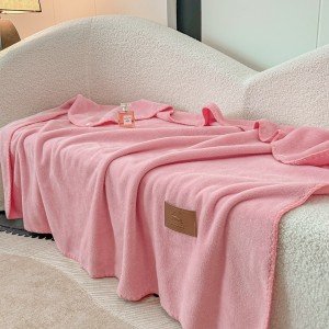 Patura Premium Tip Casmir cu Capsa 100x140 cm - Roz