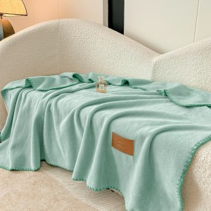 Patura Premium Tip Casmir cu Capsa 100x140 cm - Aqua
