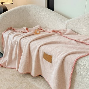 Patura Premium Tip Casmir cu Capsa 100x140 cm - Piersica