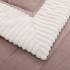 Lenjerie de pat cu Pilota Inclusa, Cearceaf cu Elastic, 6 Piese, Blană de Iepure Artificială si Catifea, Alb cu Cappuccino [8]